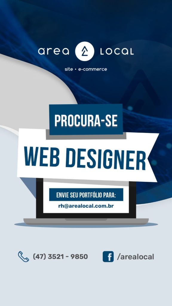Vaga de emprego: Web Designer