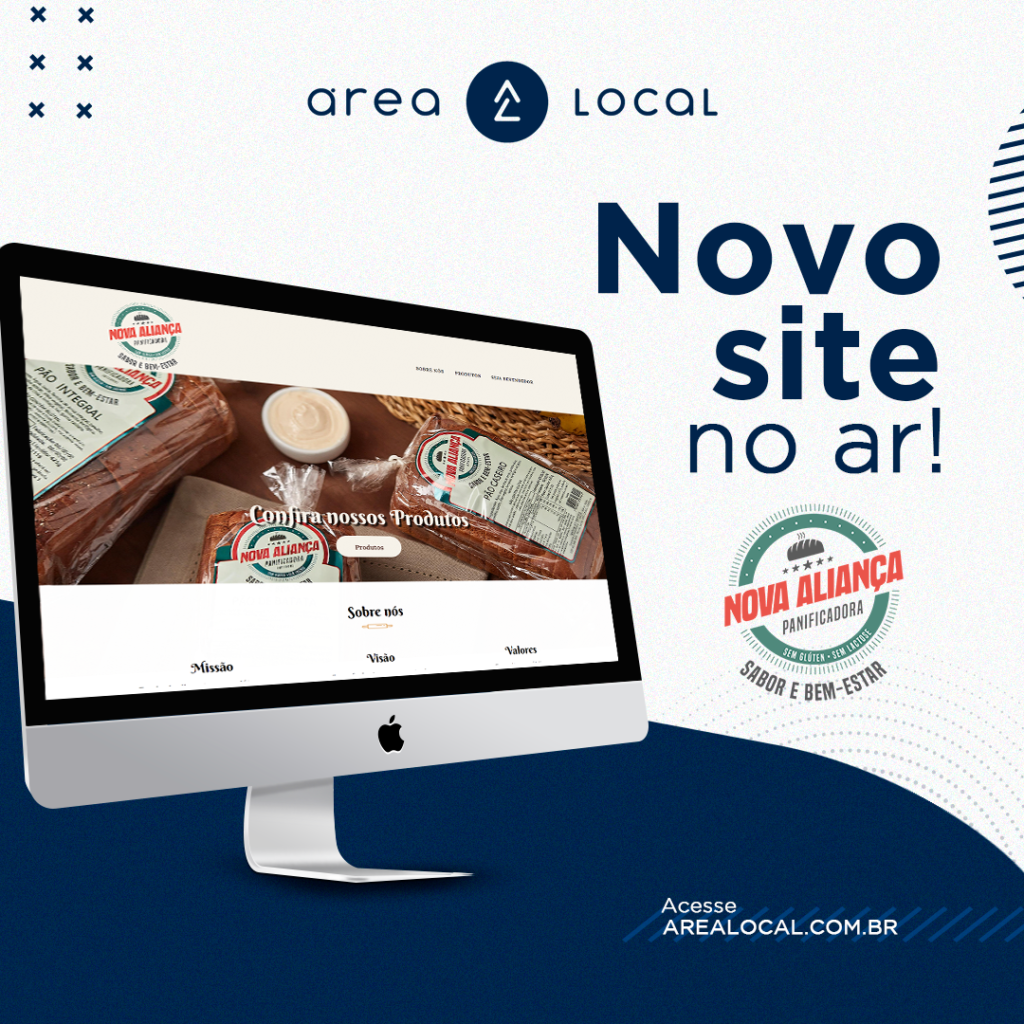 Panificadora Nova Aliança lança novo site