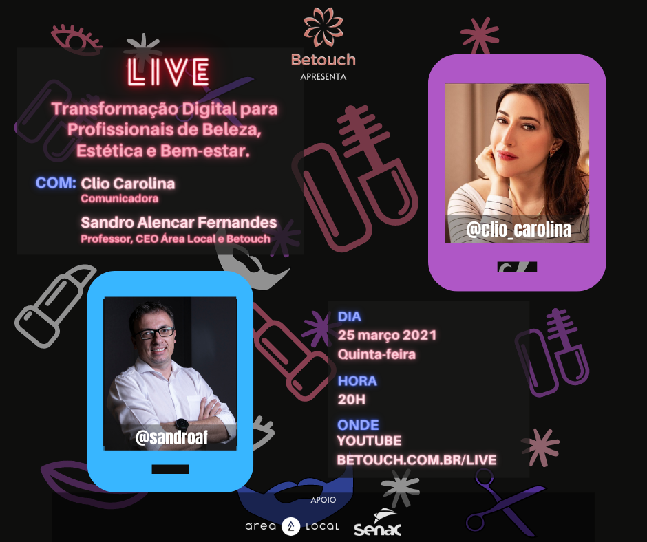 Quinta-feira 25 LIVE: Transformação Digital para Profissionais de Beleza, Estética e Bem-estar