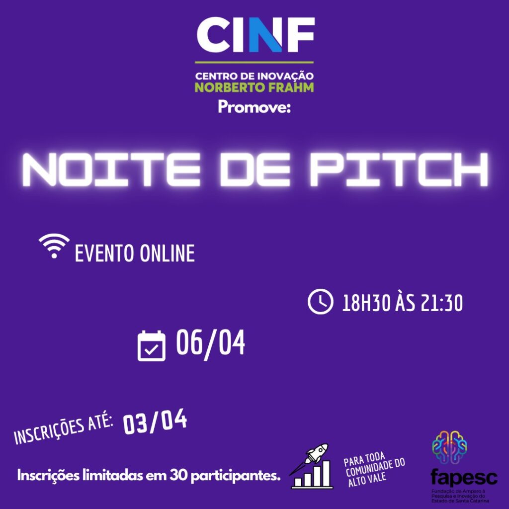 Evento: Noite de Pitch do CINF