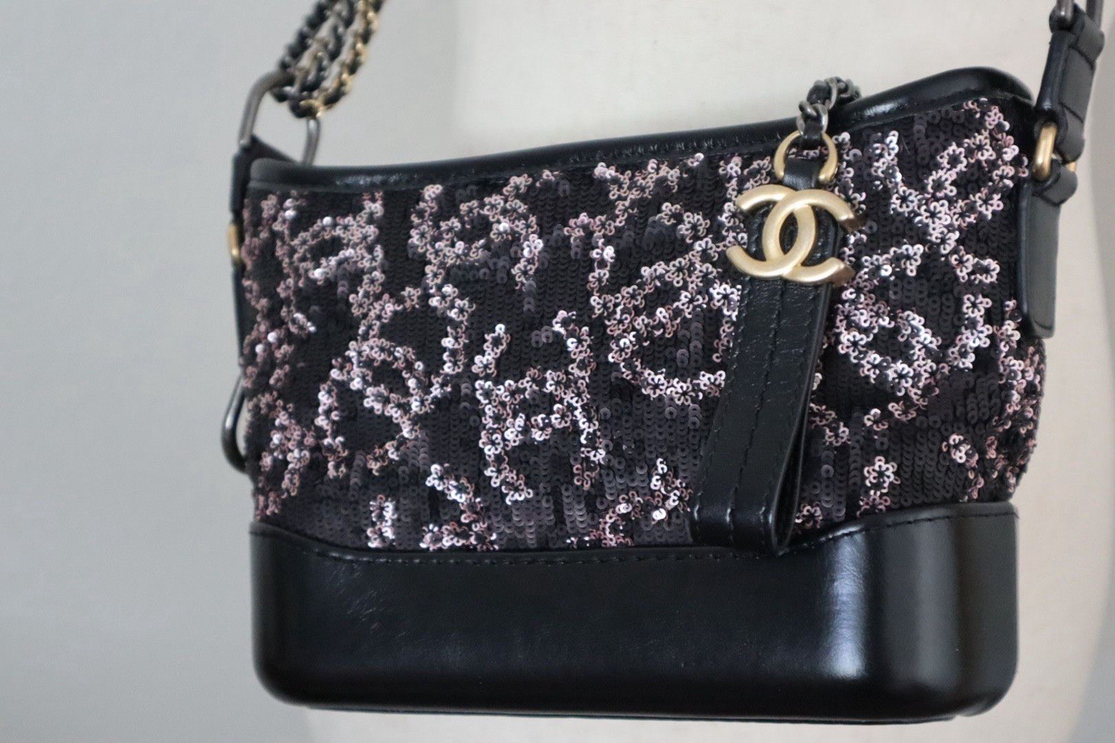 CHANEL Small Gabrielle Sequin Bag