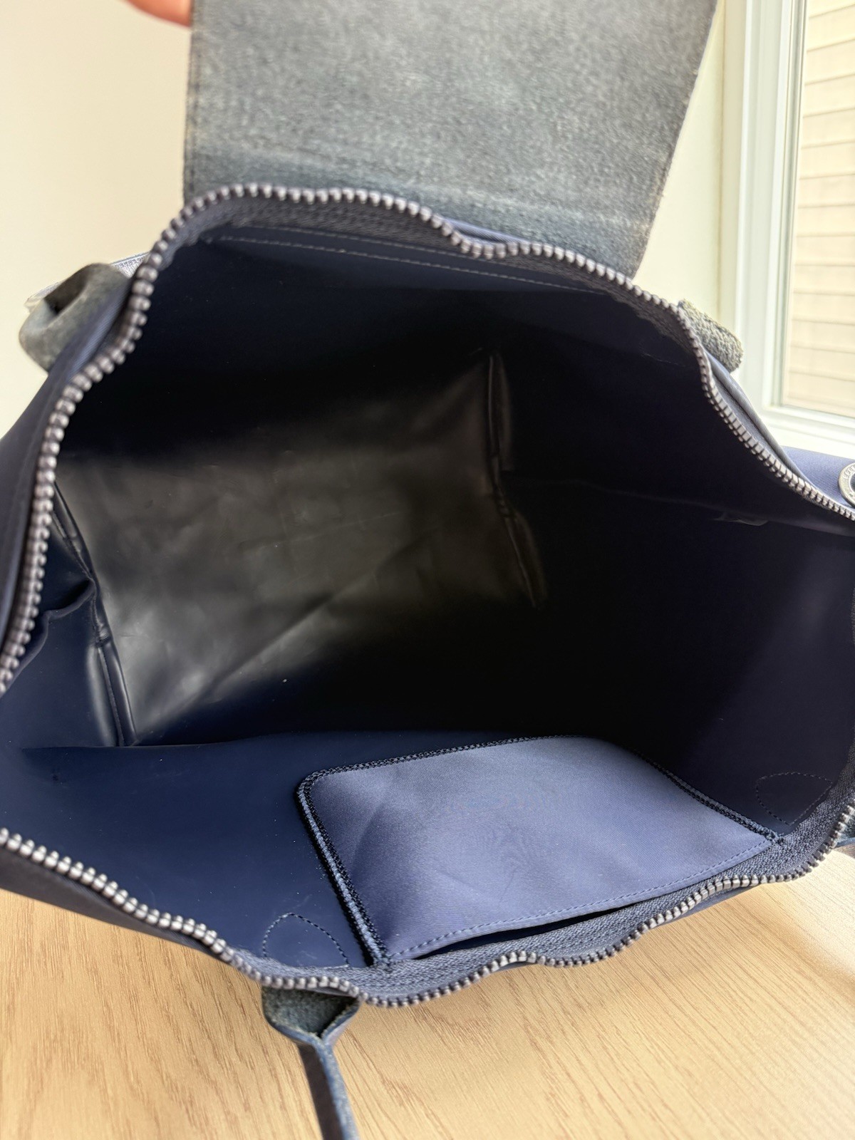 Longchamps Le Pliage Nylon Shoulder Tote Bag – Navy Blue – See Photos!