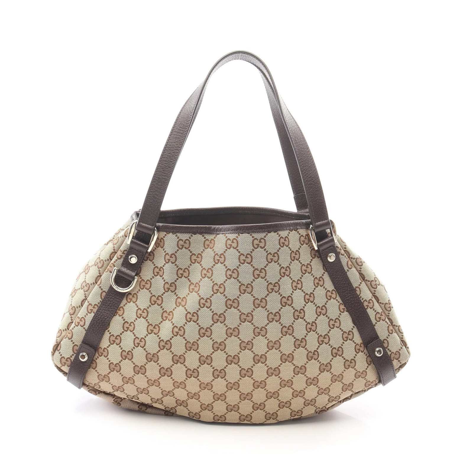 Gucci GG Shoulder Bag Brown Leather #RCB15027