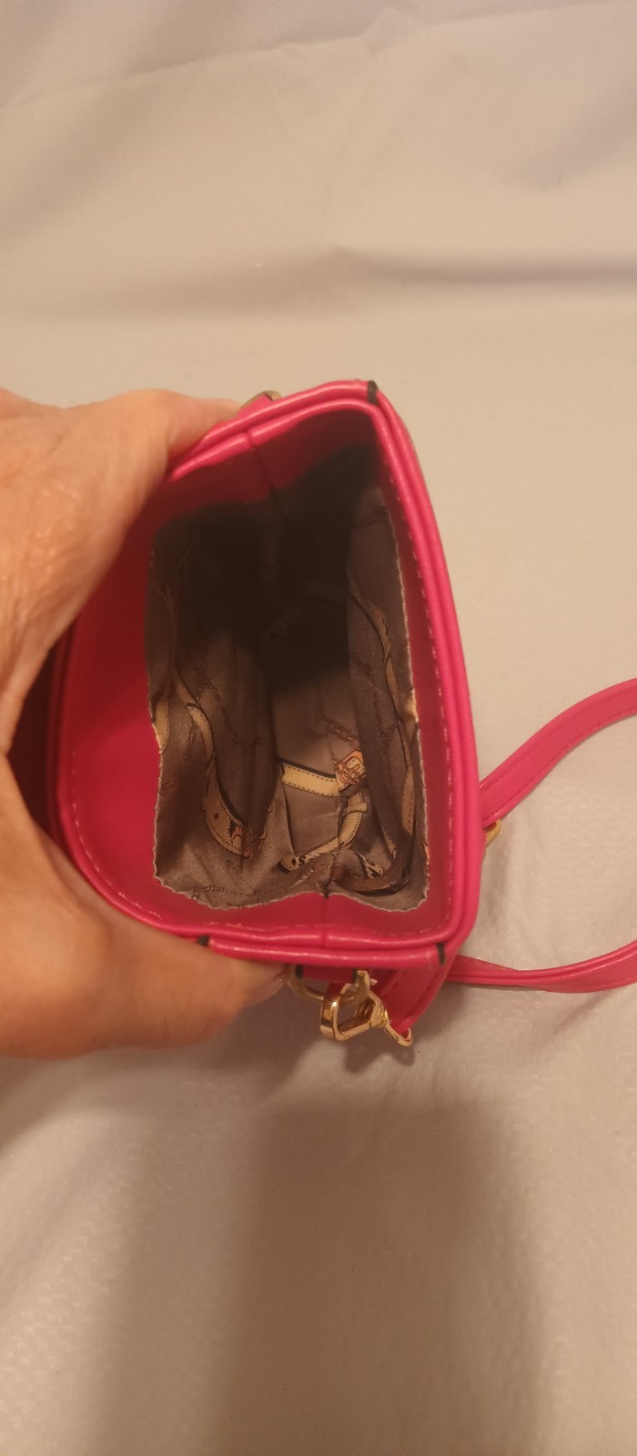 Montana West Pink Quilted Crossbody Phone Bag Zip/Snap, Detachable Strap