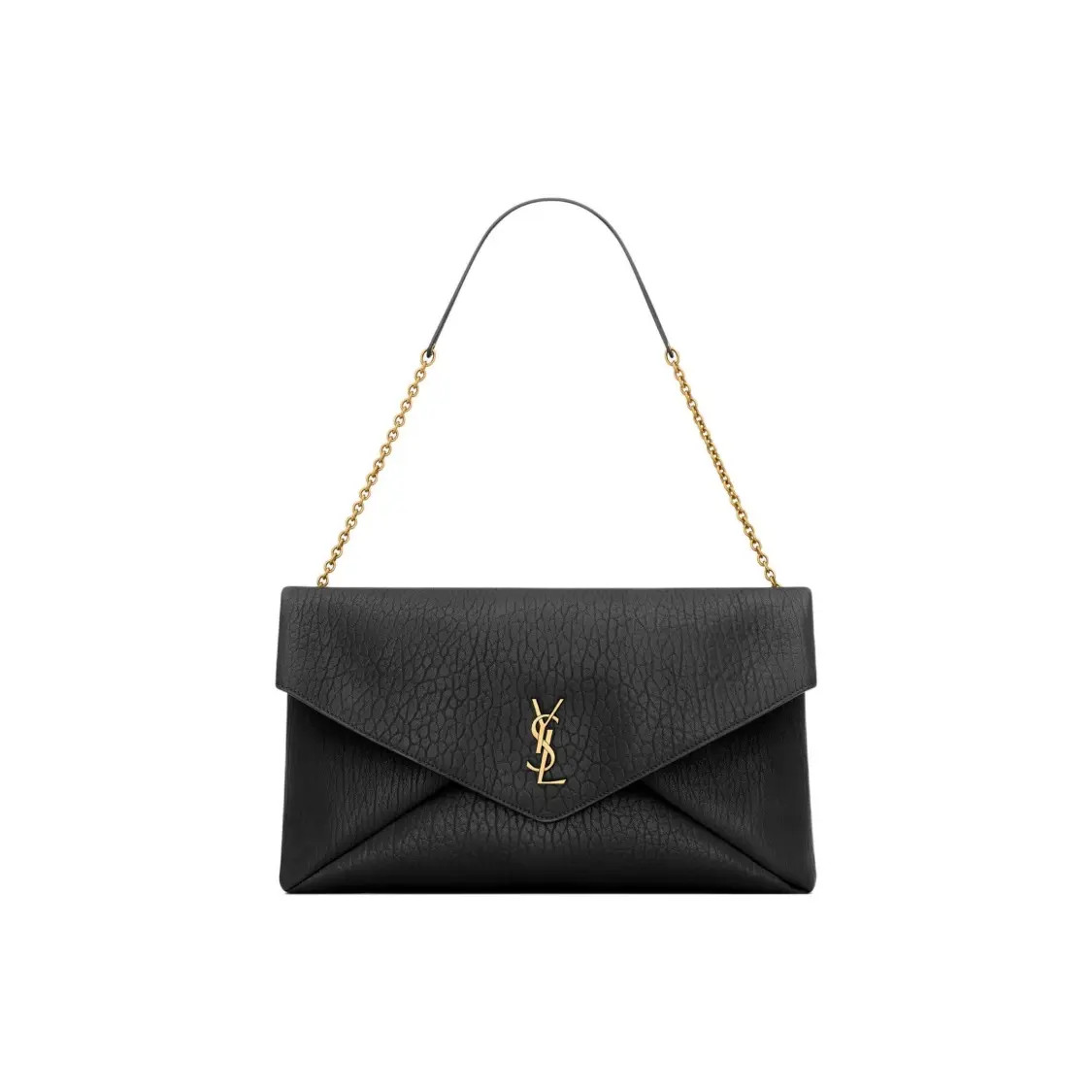 SAINT LAURENT CASSANDRE Shoulder Bag Oversized Women’s Black 13.7×1.1/1.6×8.6 in