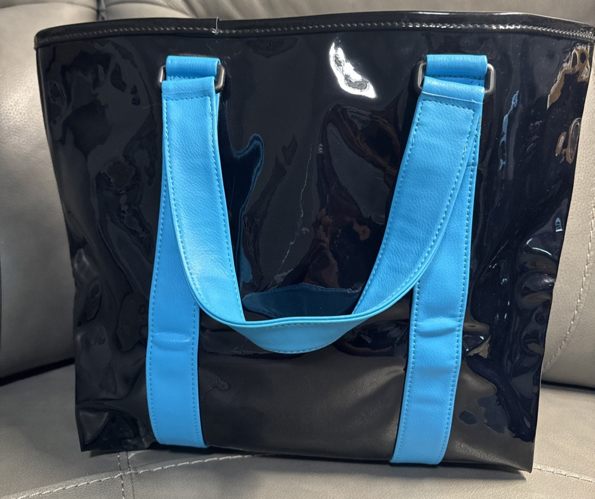 NWT Marc by Marc Jacobs Liquid Travel Reversible Large Beach Tote Black Blue