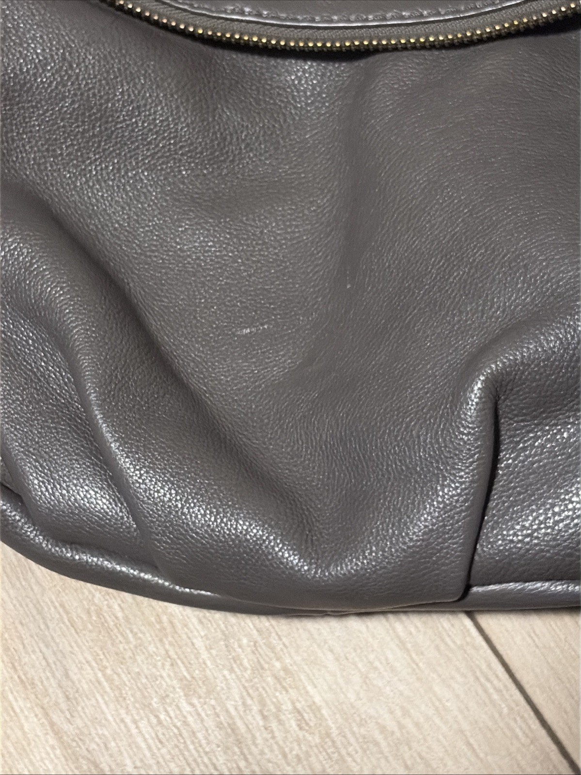 MARC BY MARC JACOBS Q Natasha Beige Pebble Leather Workwear Crossbody Bag