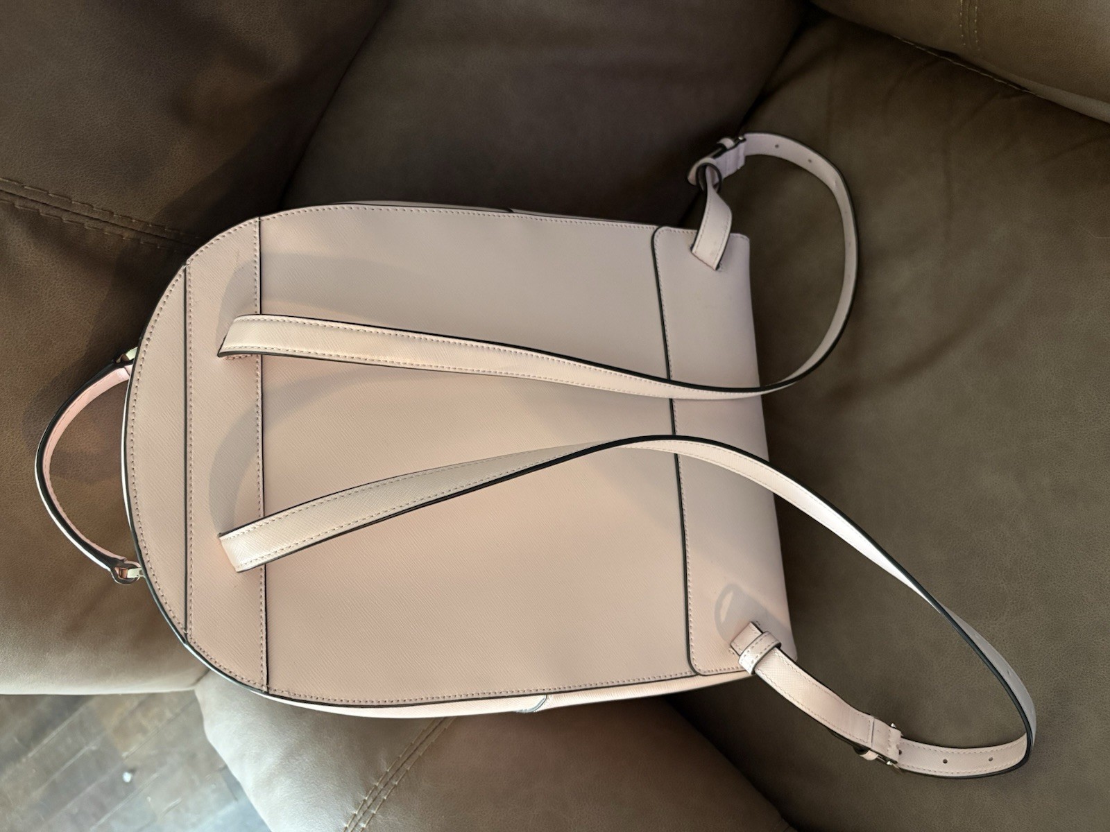 Kate spade Pink Medium Backpack Zip Closure Front Pocket Gold Hardware