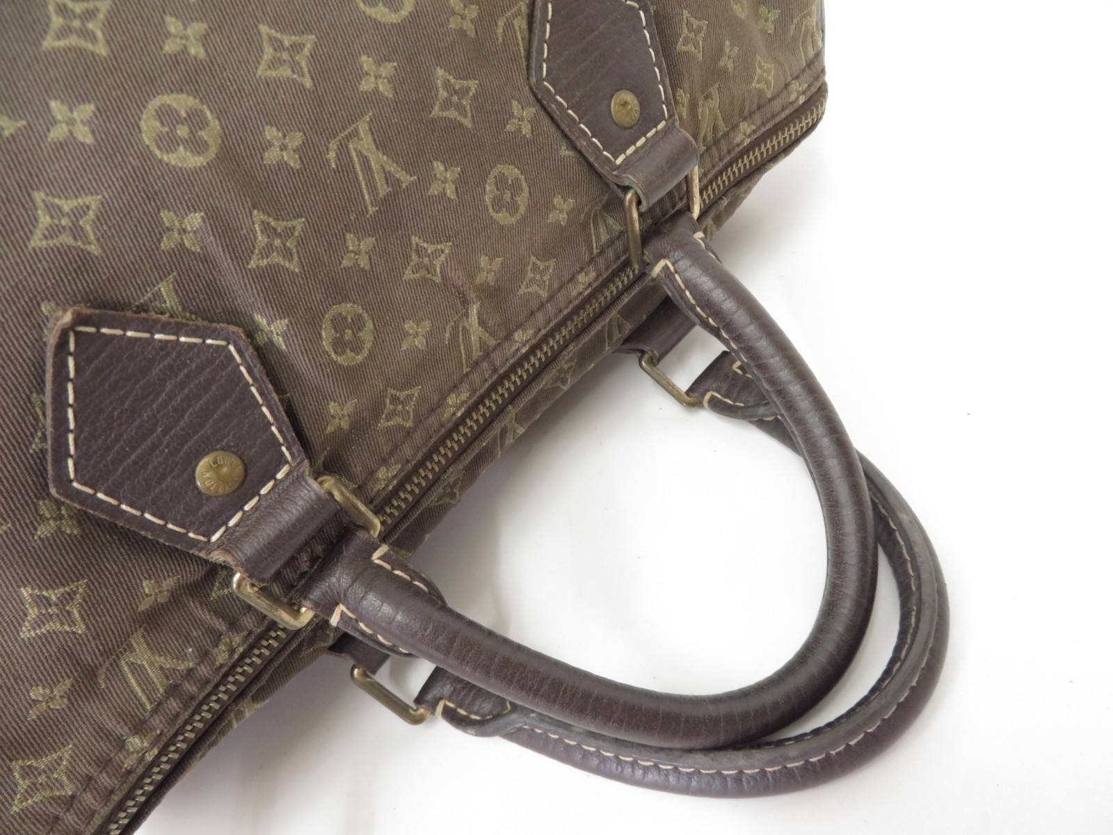 Auth Louis Vuitton Monogram Mini Lin Idylle Speedy 30 Hand bag F#53148