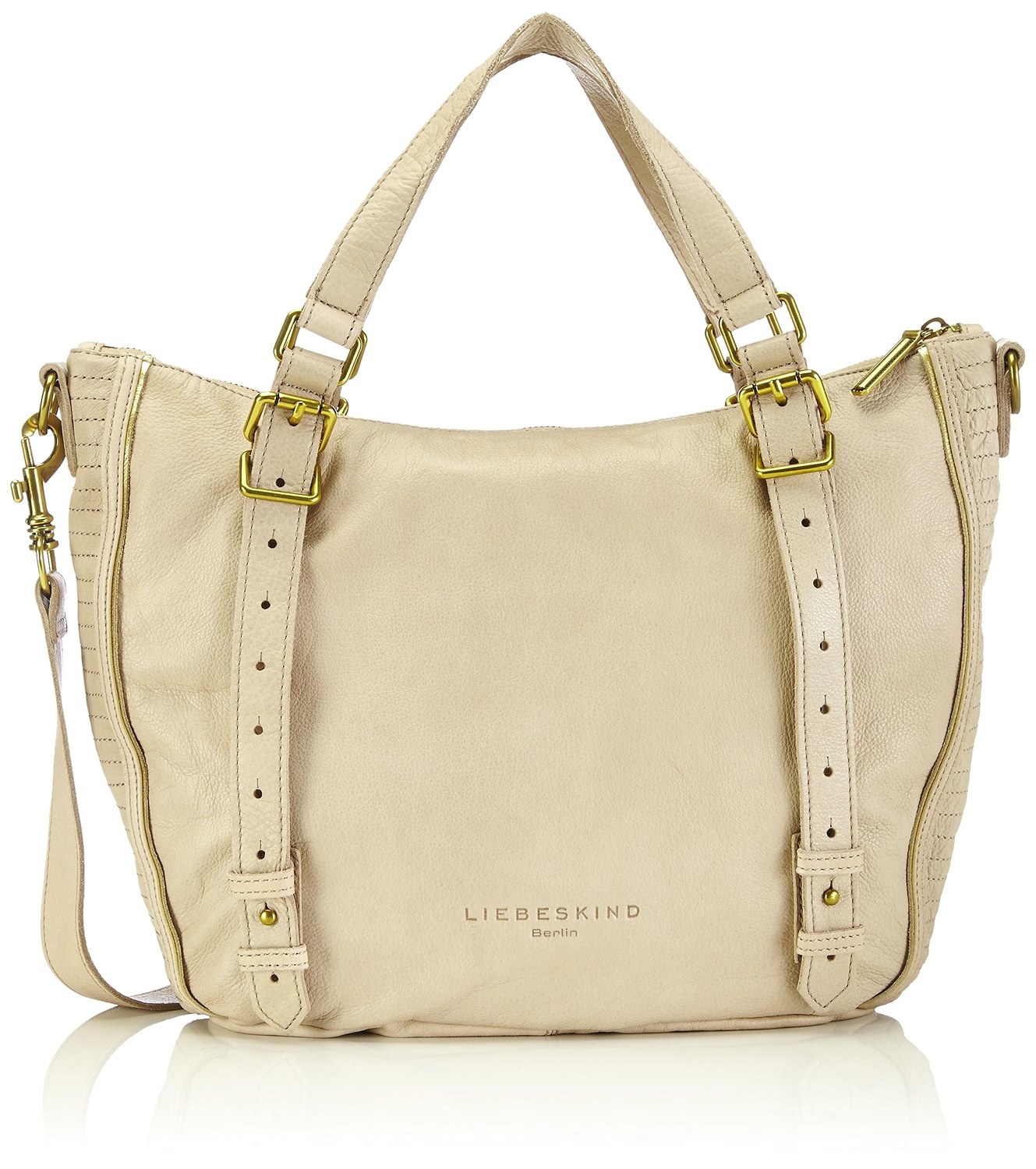 Liebeskind Berlin Evita Luxury Leather Top Handle Satchel Bag Black or Powder