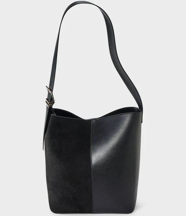 Shoulder Bucket Bag – A New Day Black