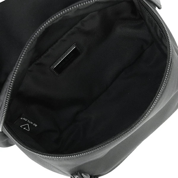 PRADA Belt bag Re-Edition Nylon Saffiano leather 2VH171 Black SHW Cross body bag