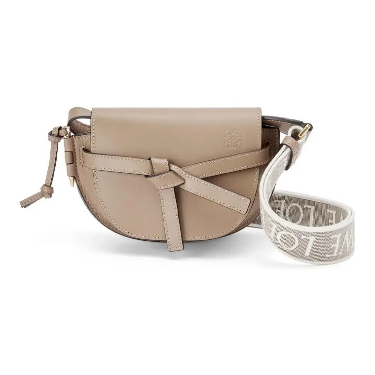 LOEWE Gate Dual Soft Calfskin Single Shoulder Clutch Bag Women’s 8.3×3.7×5.1 in