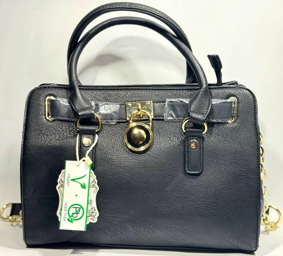 Alyssa Black Satchel Handbag – Stylish Women’s Satchel Purse – New with Tag