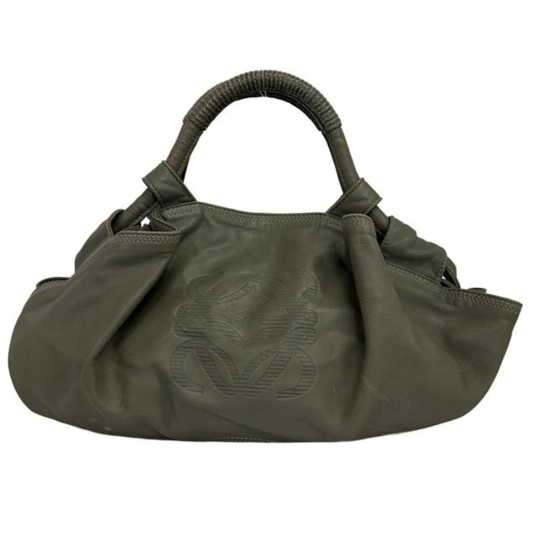 Authentic Loewe Nappa Leather Black Handbag From Japan
