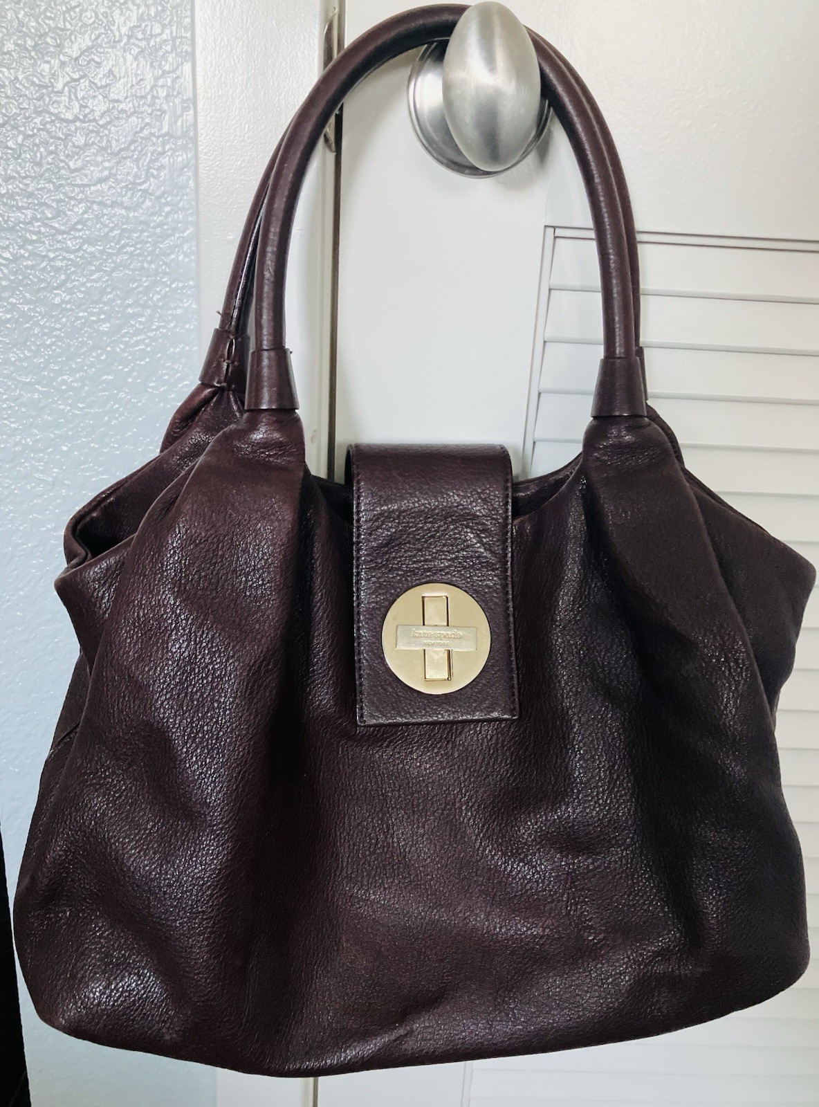 Preowned Kate Spade Bexley Stevie Hobo Bag Purse – Chocolate Brown
