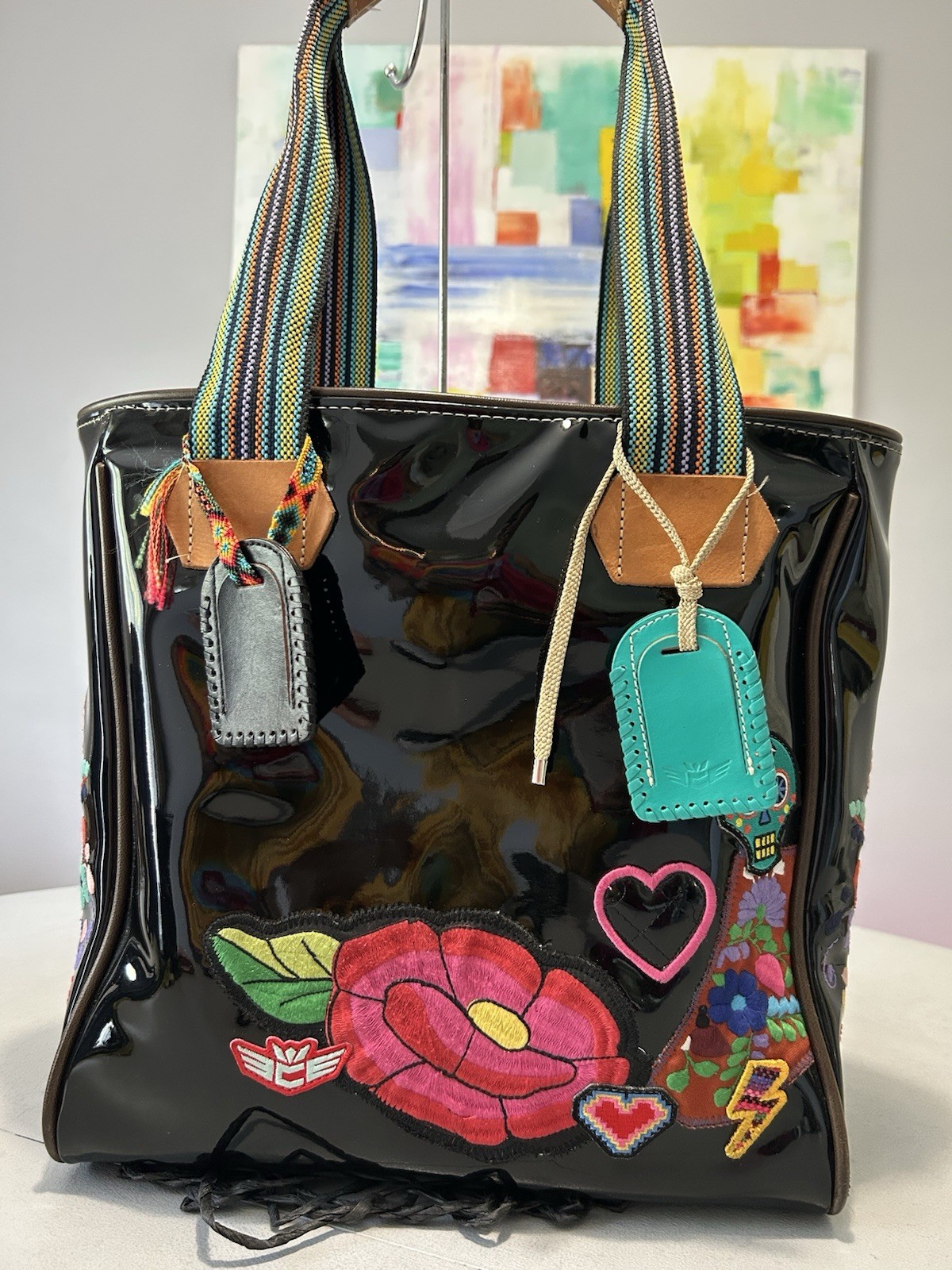 Consuela Classic Sugar Skulls Dia de Los Muertos Tote