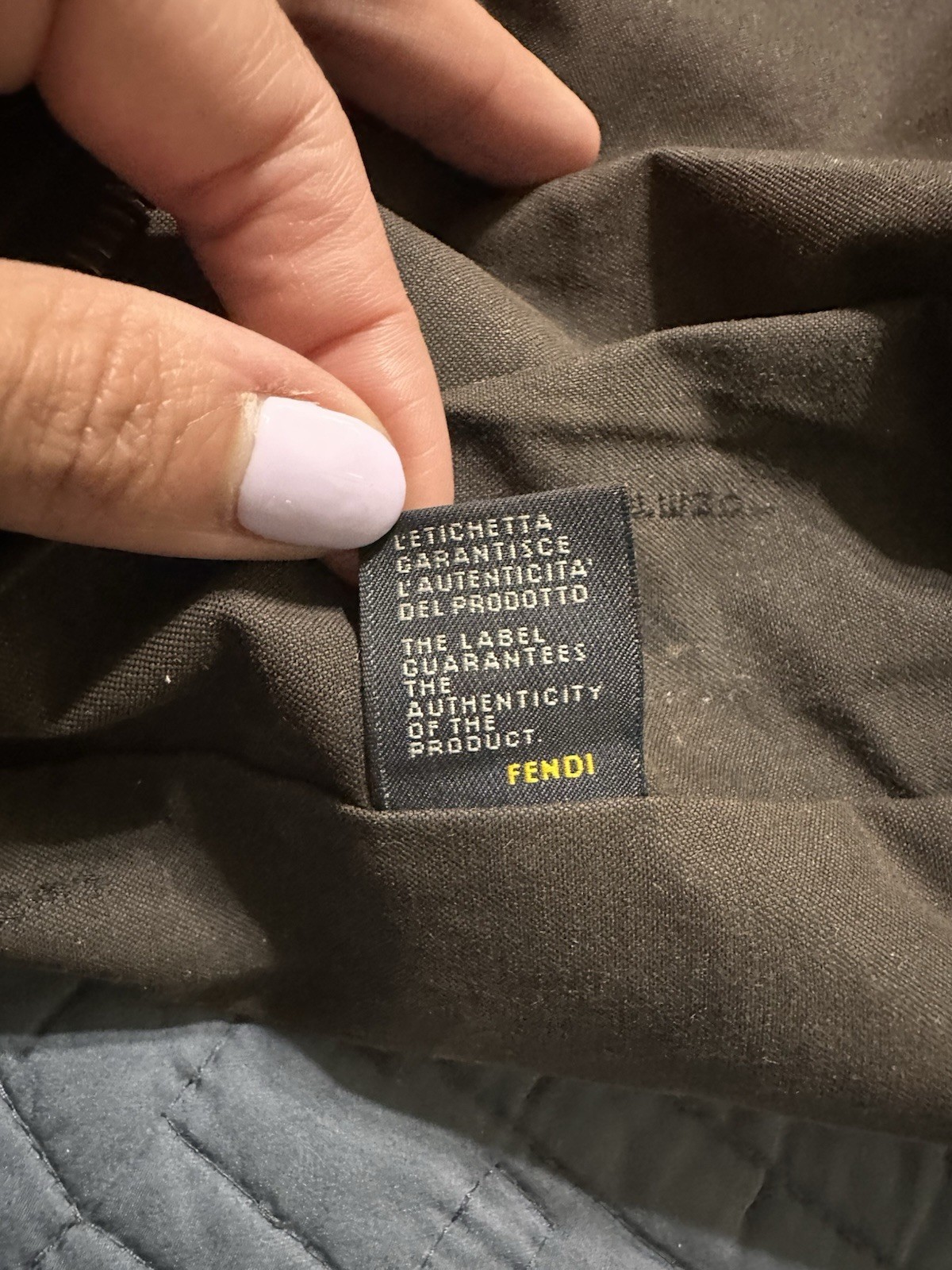 Fendi Black Zucchino FF Chef Vintage
