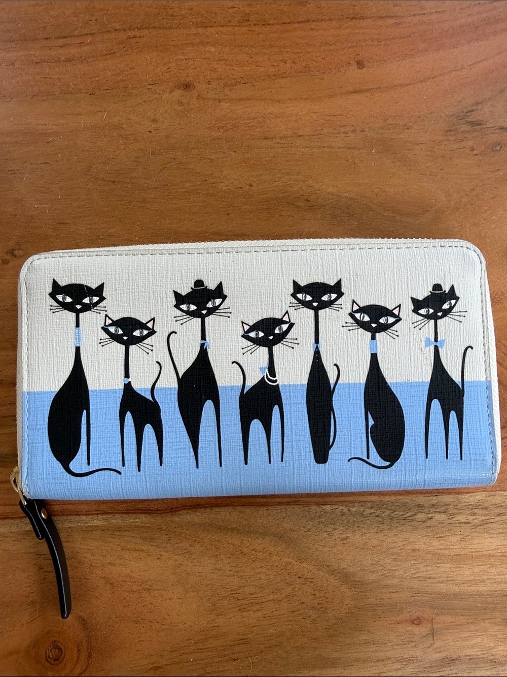 NWOT Kate Spade New York “Jazz Things Up” Cats Lacey Wallet [rare]