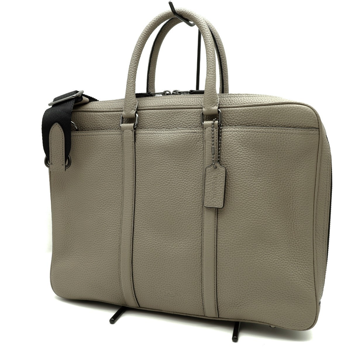 Brand New COACH Men’s Briefcase Business Bag Metropolitan Slim Brief Pebble Leat