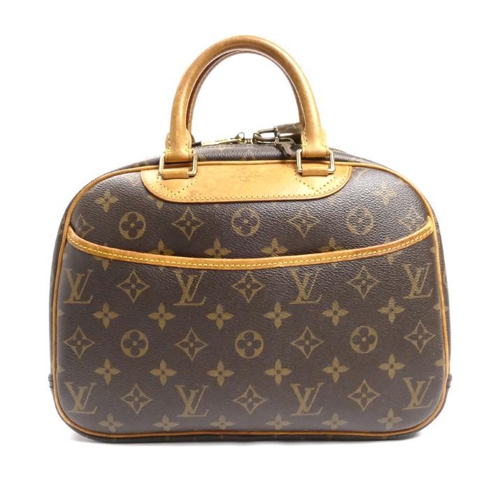 LOUIS VUITTON Bag: Trouville M42228 Brown W28H21D10cm w/keys lock;