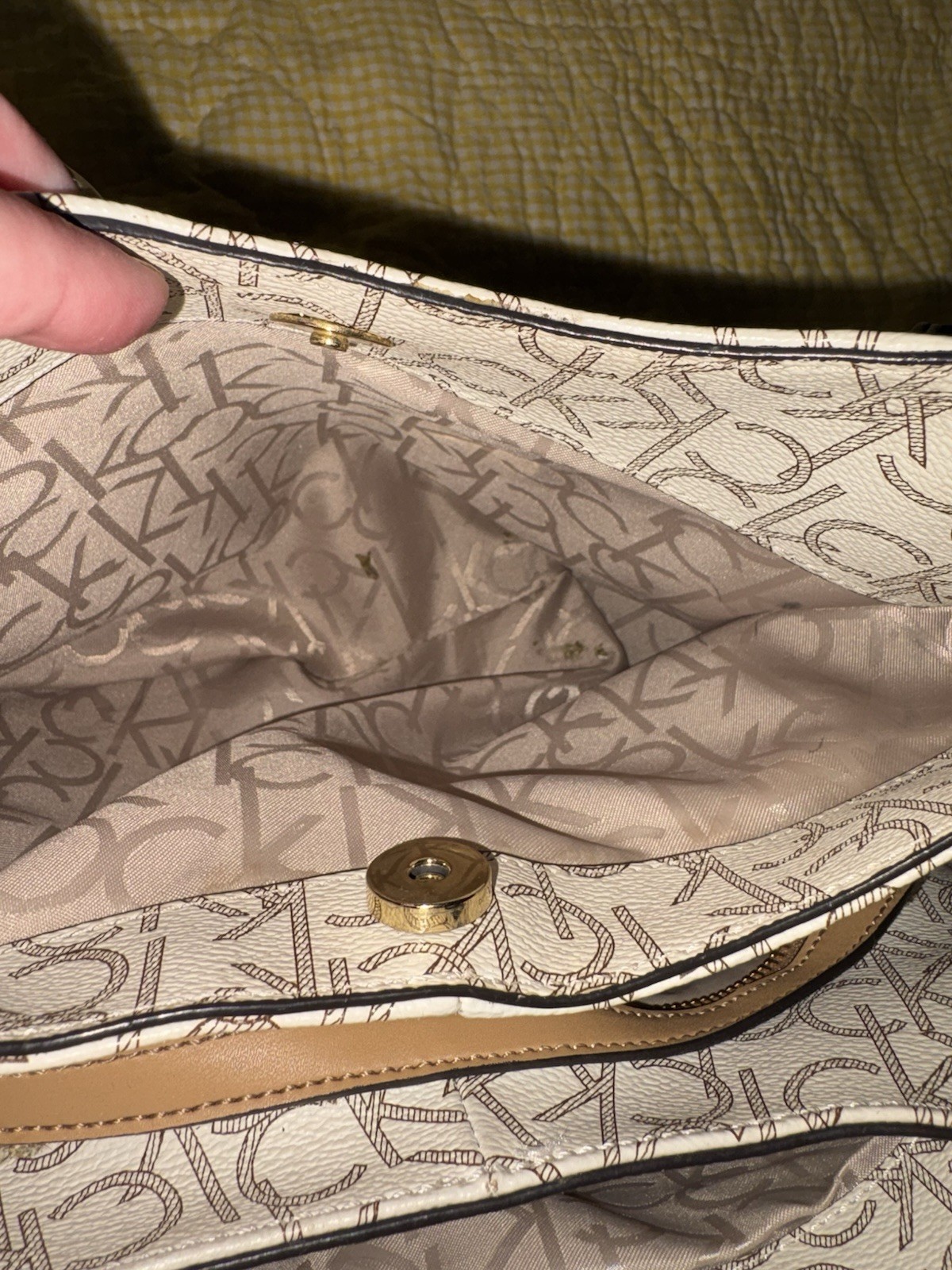 Calvin Klein Monogram Satchel Handbag