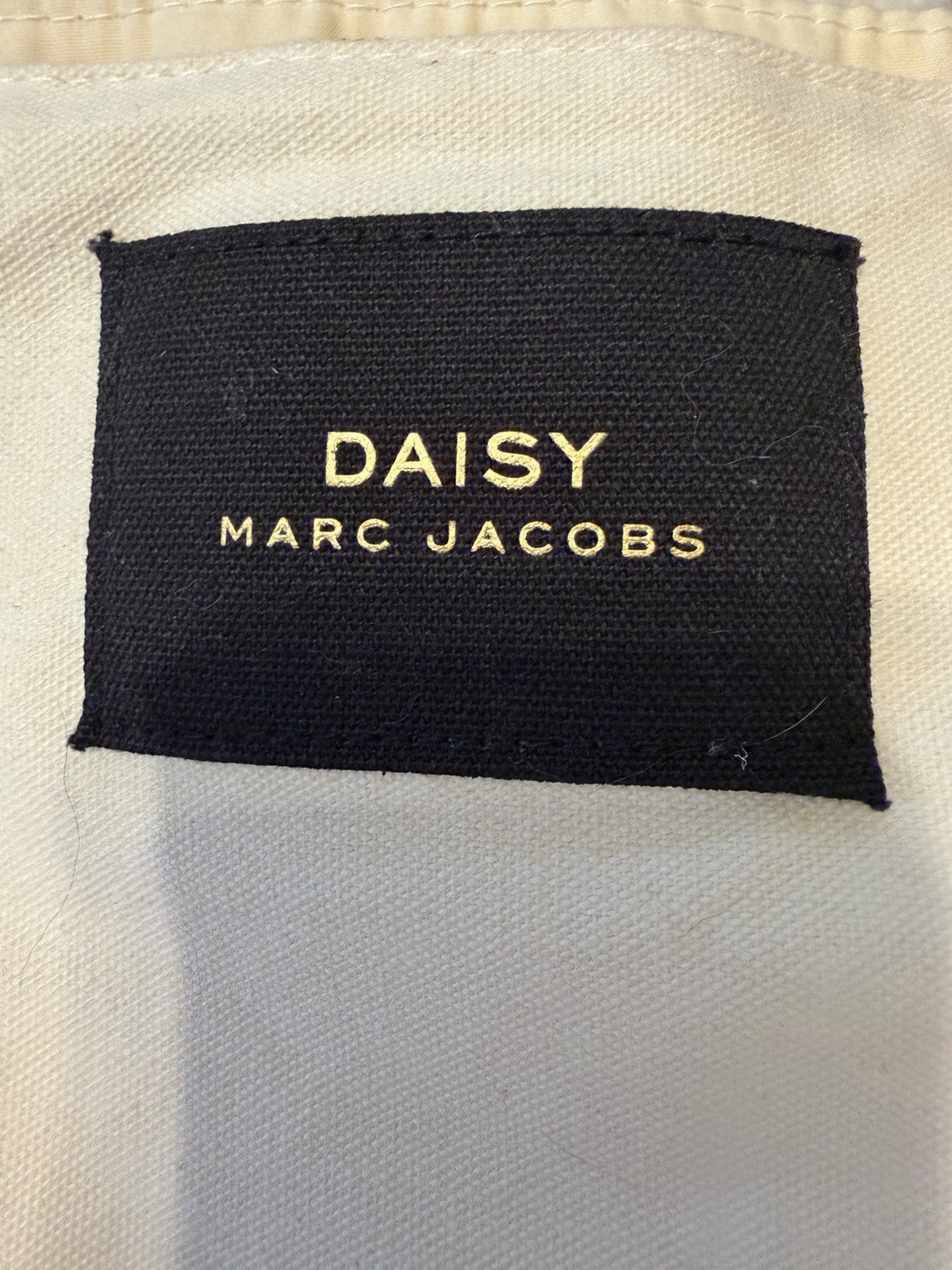 Marc Jacobs Daisy Medium Tote Beige/Gold Metallic Glitter, Black Handles, Tag