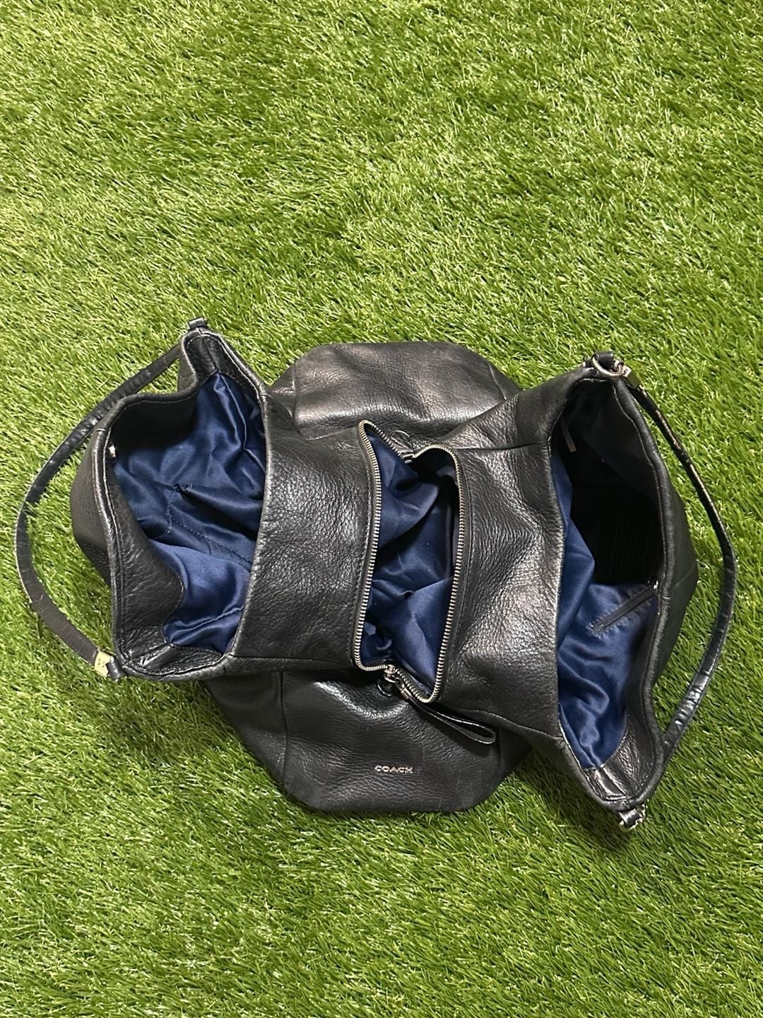 Coach Madison Phoebe Black Pebbled Leather Hobo Shoulder Bag Quiet Luxury