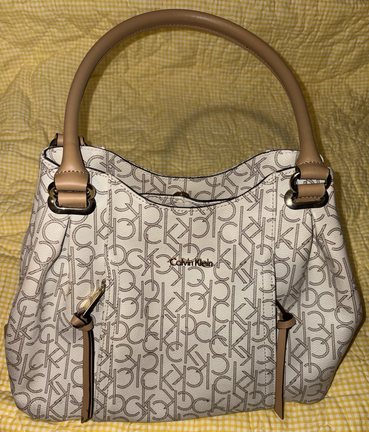 Calvin Klein Monogram Satchel Handbag