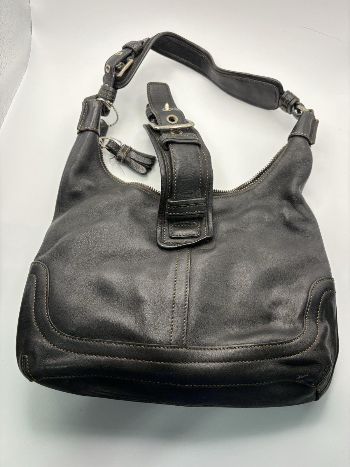 Coach 7462 Legacy Hamilton Black Leather Shoulder Bag Project/Replacement Parts