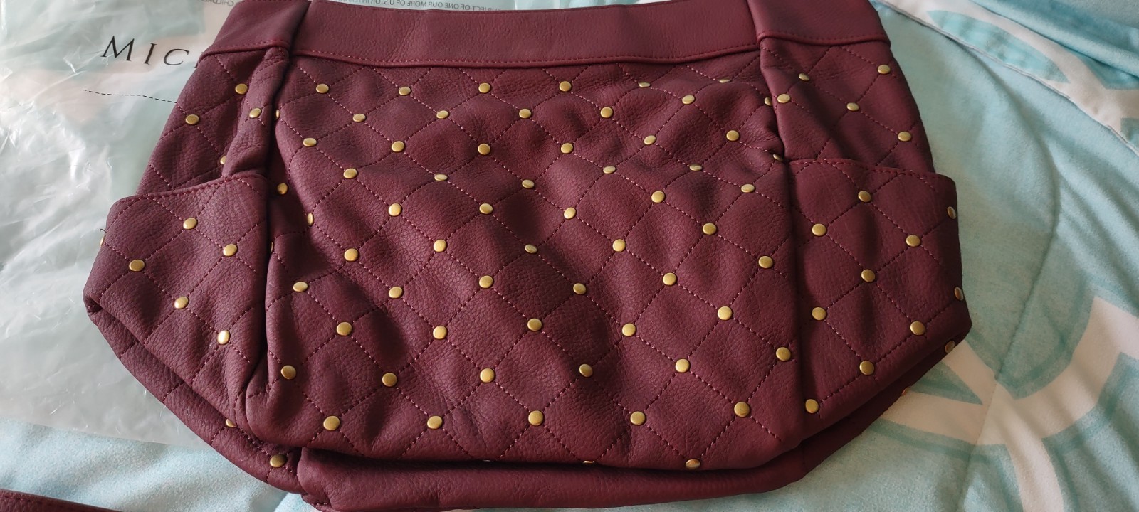 Miche Luxe, “Lincoln” Demi Shell Brand New WT, Maroon, Brass