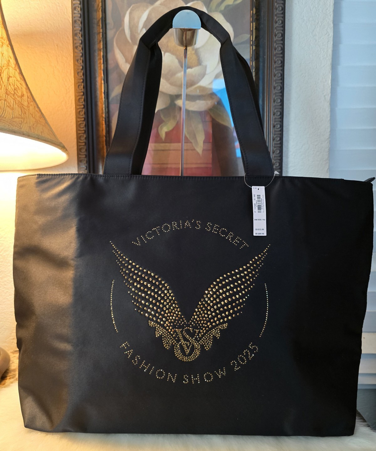 Victoria’s Secret VS Bling Rhinestone Tote Bag Fashion Show 2025 Angel Wings