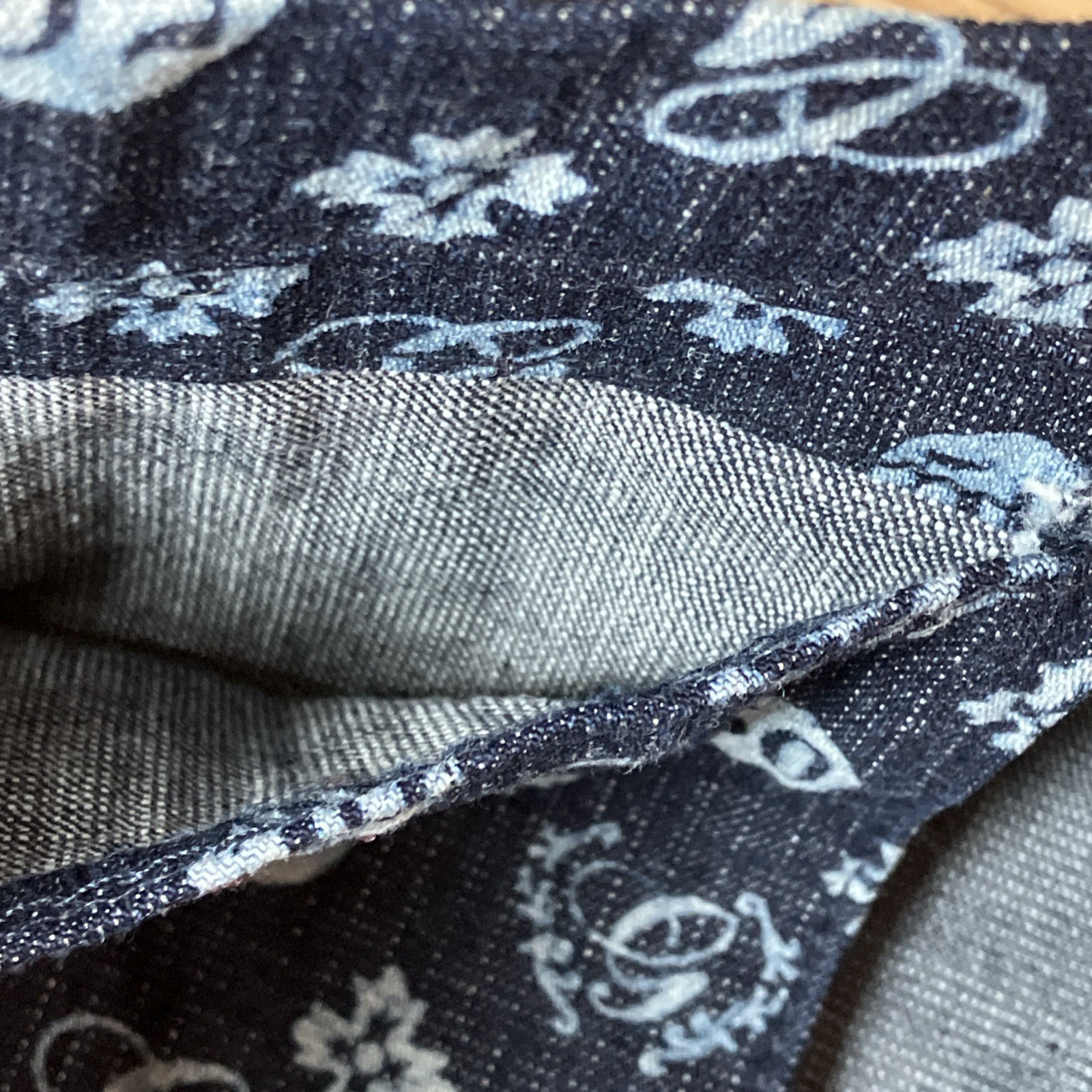 Vtg G-Unit Denim Tote Bag All Over Graphic Print Y2K GU 50 Cent 100% Cotton