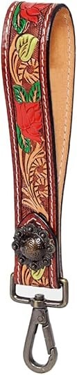 American Darling Tooled Leather Wristlet Handle Strap – ADWSF117