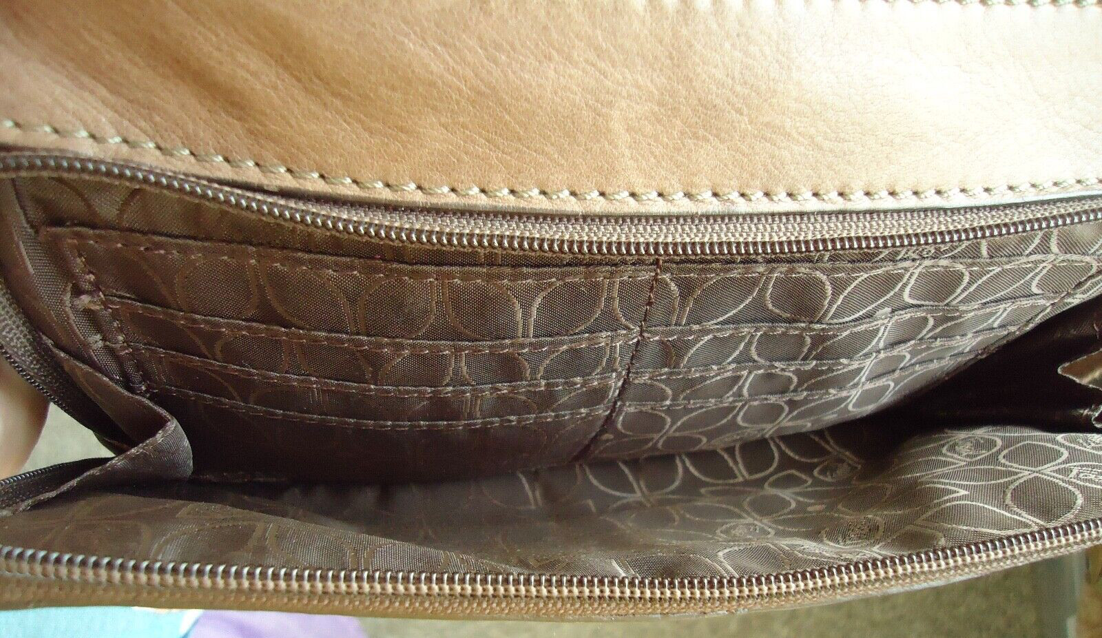 Fossil Women’s Leather Crossbody Brown Bag Brown Size 10x6x2.5 in-