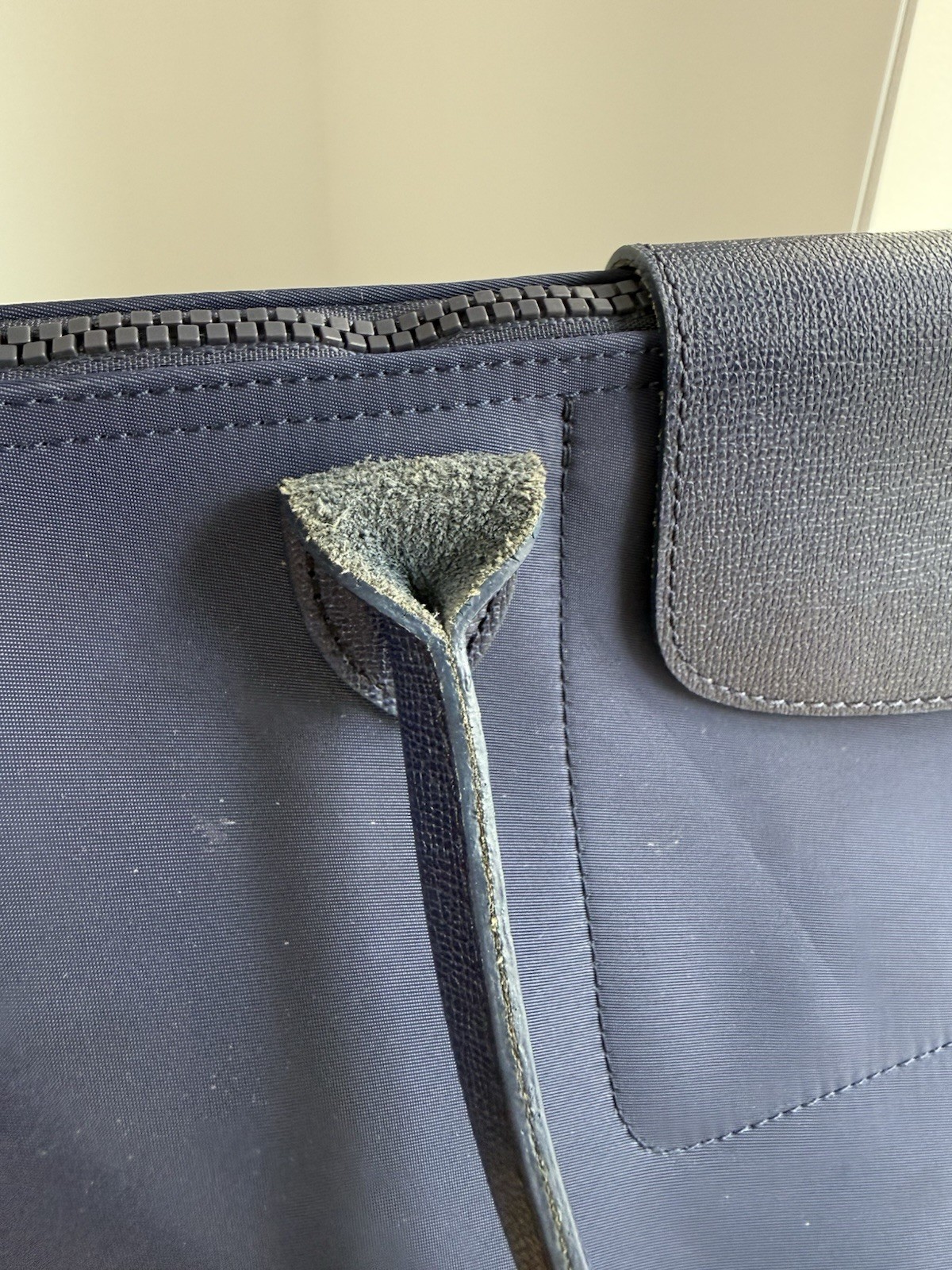 Longchamps Le Pliage Nylon Shoulder Tote Bag – Navy Blue – See Photos!