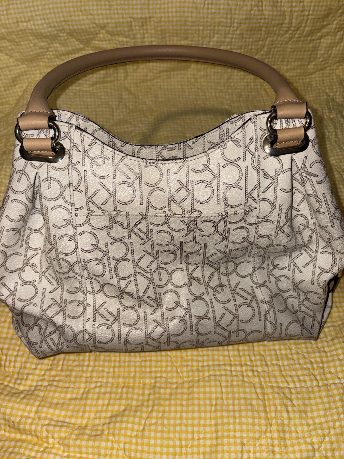 Calvin Klein Monogram Satchel Handbag
