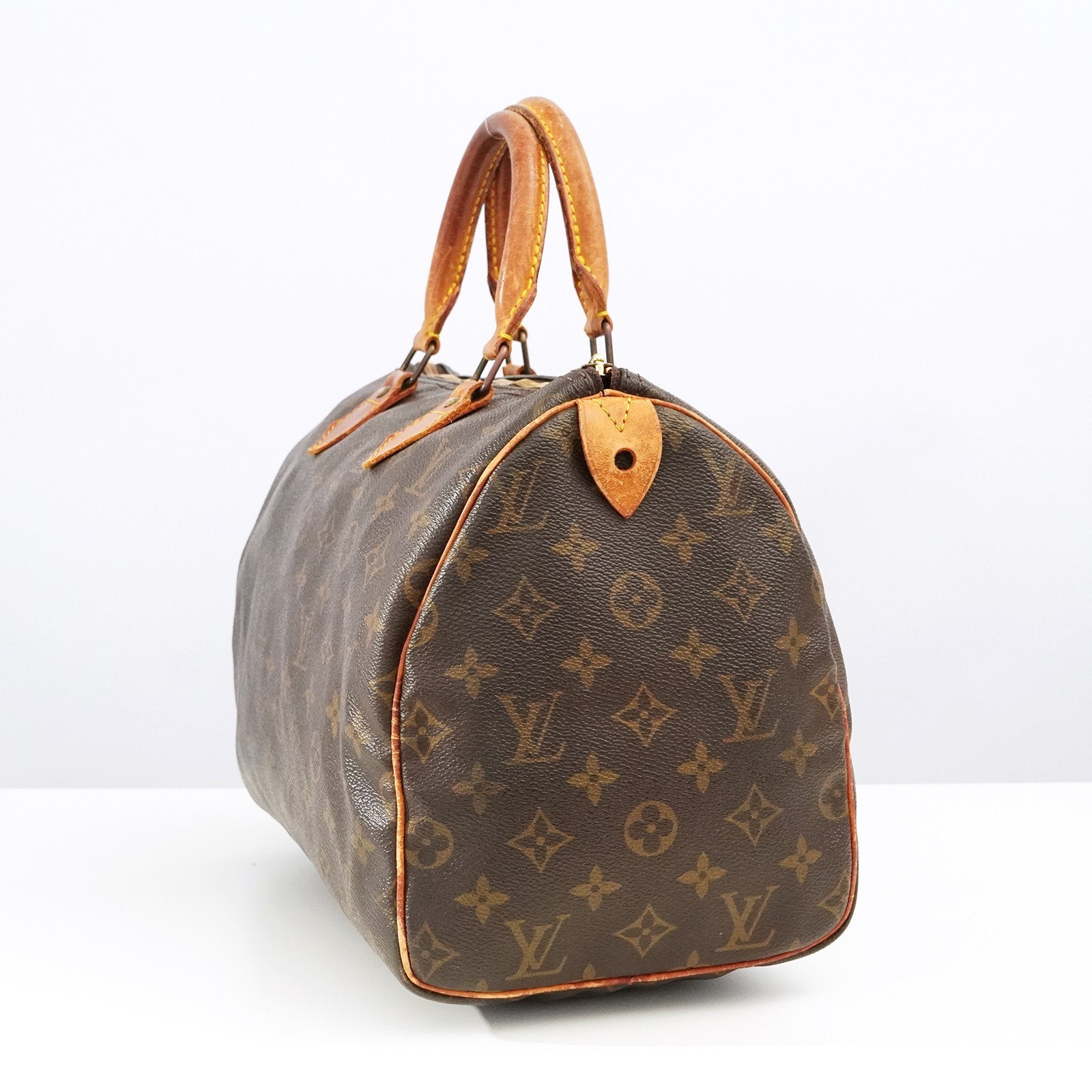 LOUIS VUITTON LV Monogram Speedy 30 M41526 Hand Bag Brown VI0911 Auth #56793A