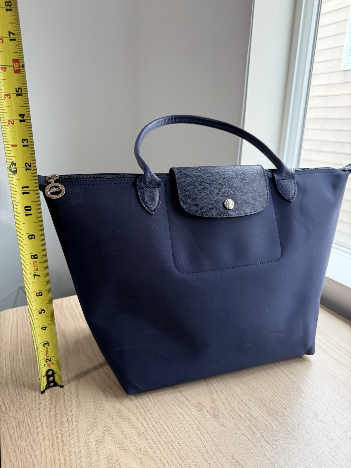 Longchamps Le Pliage Nylon Shoulder Tote Bag – Navy Blue – See Photos!