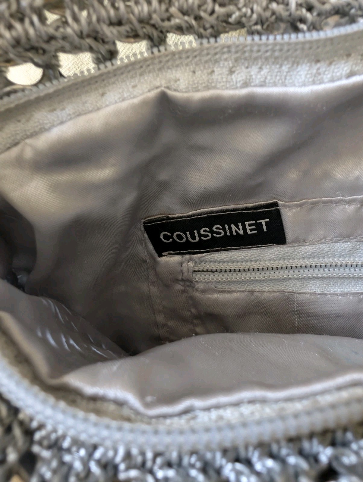 COUSSINET Silver Soda Pop Pull Tab Woven Shoulder Bag Y2K Chainmail Festival…
