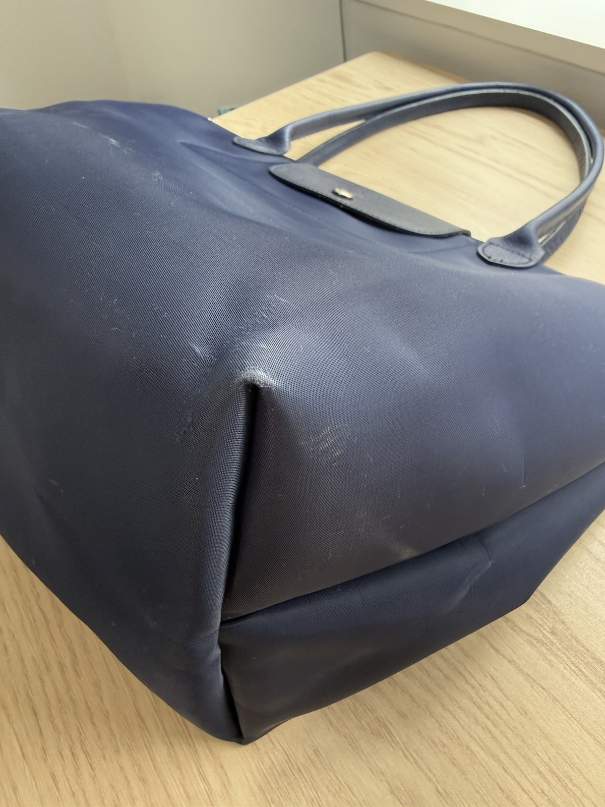 Longchamps Le Pliage Nylon Shoulder Tote Bag – Navy Blue – See Photos!