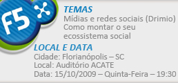 Convite: F5 - Mídias e redes sociais