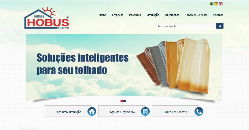 Novo site da Telhas Hobus