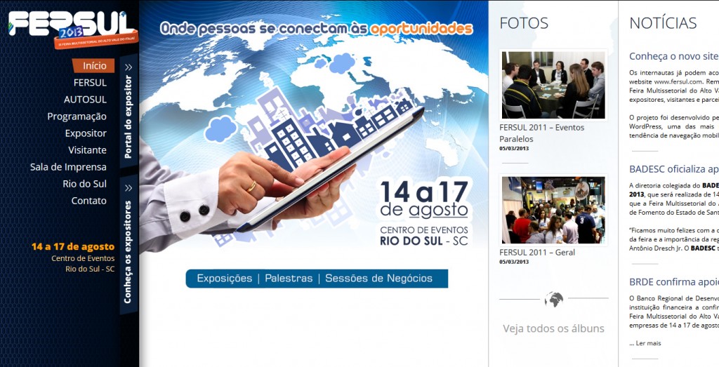 Conheça o novo site da FERSUL