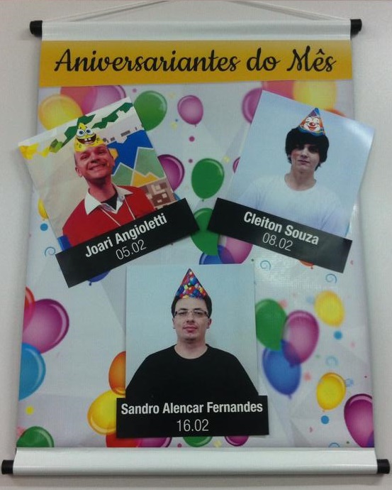 Os aniversariantes do mês