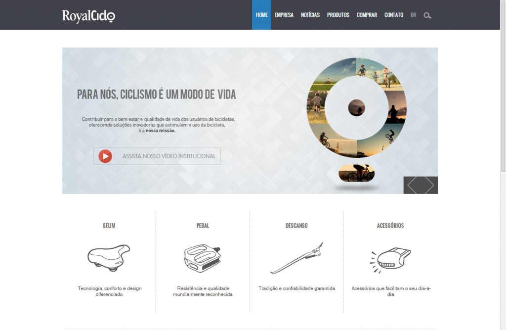 Novo site da Royal Ciclo