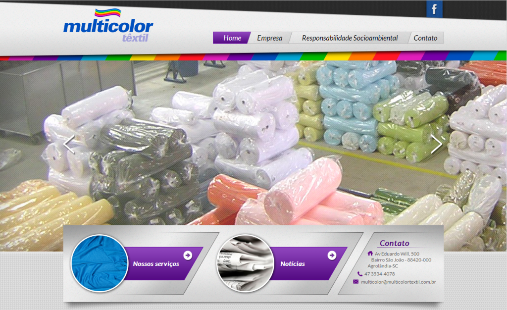 Novo design do site da Multicolor!