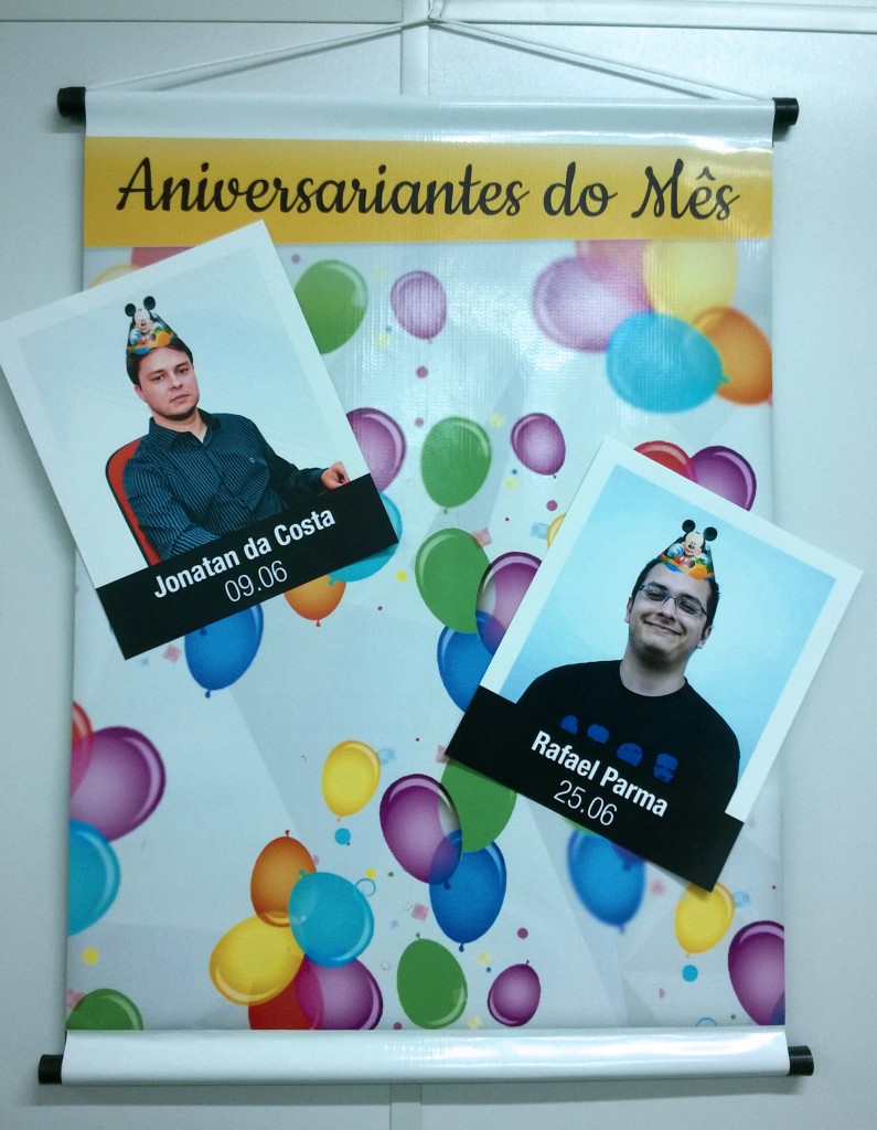 Aniversariantes do mês - Junho