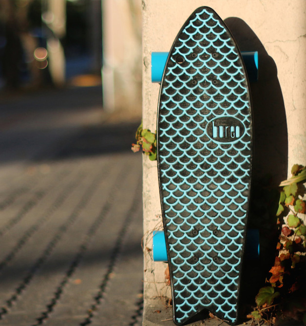 O skate feito de redes de pesca recicladas