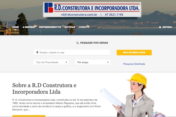 R.D. Construtora e Incorporadora atualiza Website